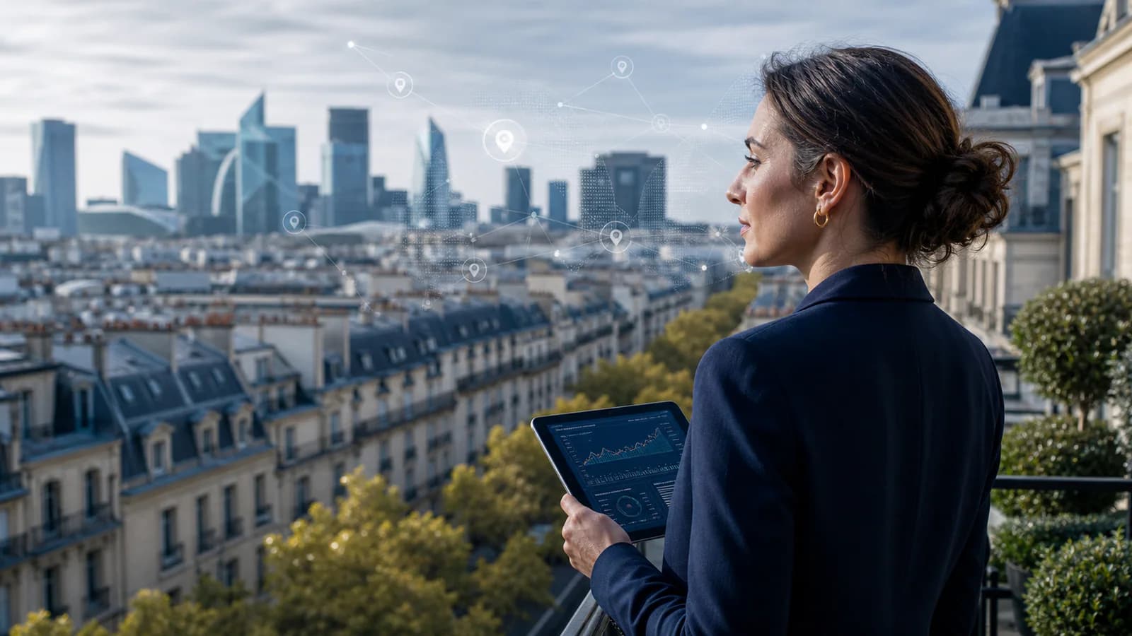 Paris şehir görünümü ve Fransa sağlık SEO görünürlüğü