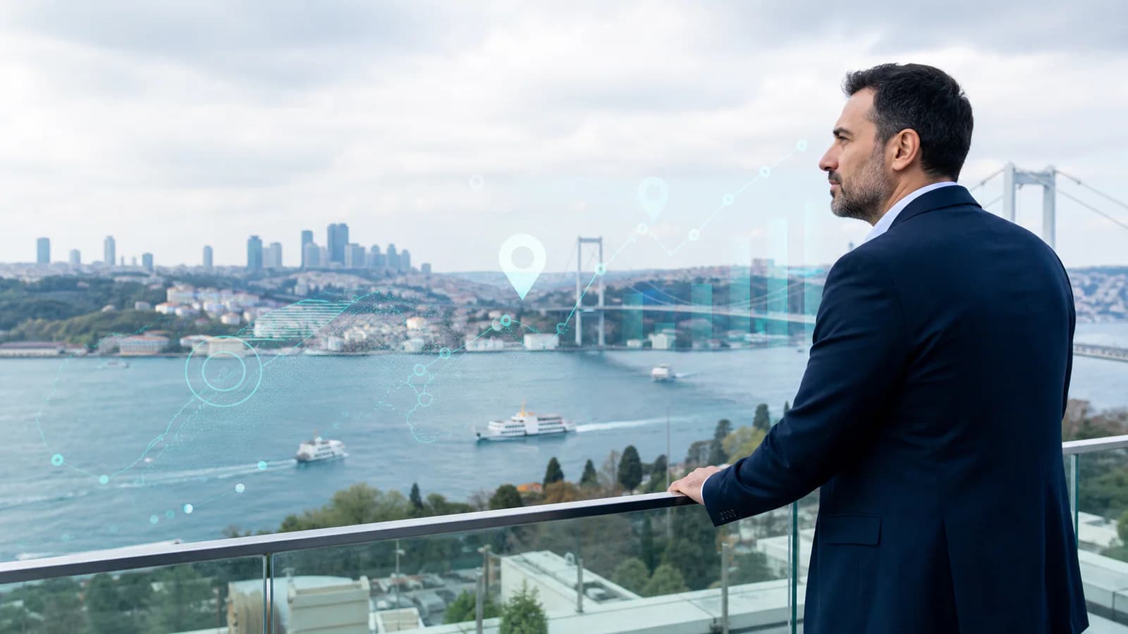 İstanbul ve Boğaz manzarasıyla Türkiye sağlık SEO görünürlüğü
